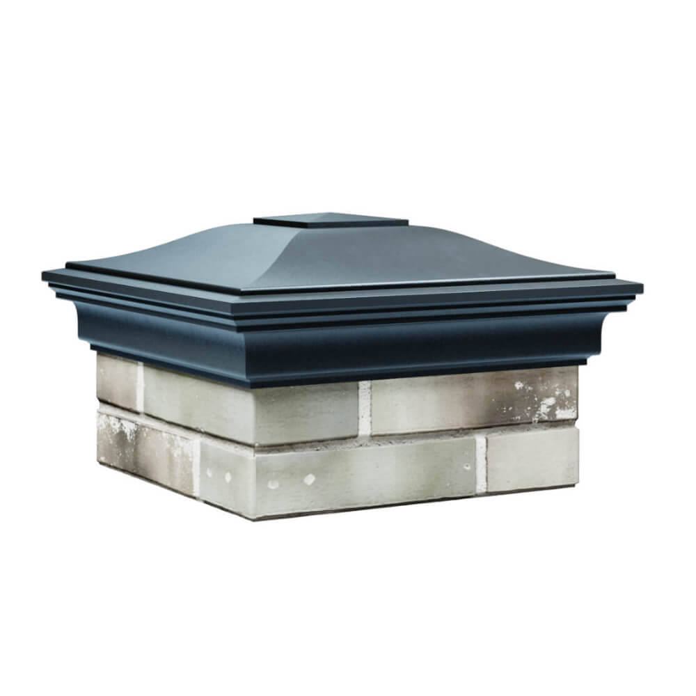 Колпак Zking Монблан Серый на столб 1.5х1.5 еврокирпича 0.7НФ (355х355мм) в Геленджике фото