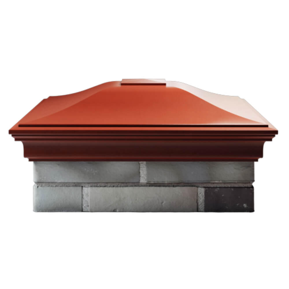 Колпак Zking Монблан Красный на столб 2х2 кирпича (515х515мм) в Геленджике фото