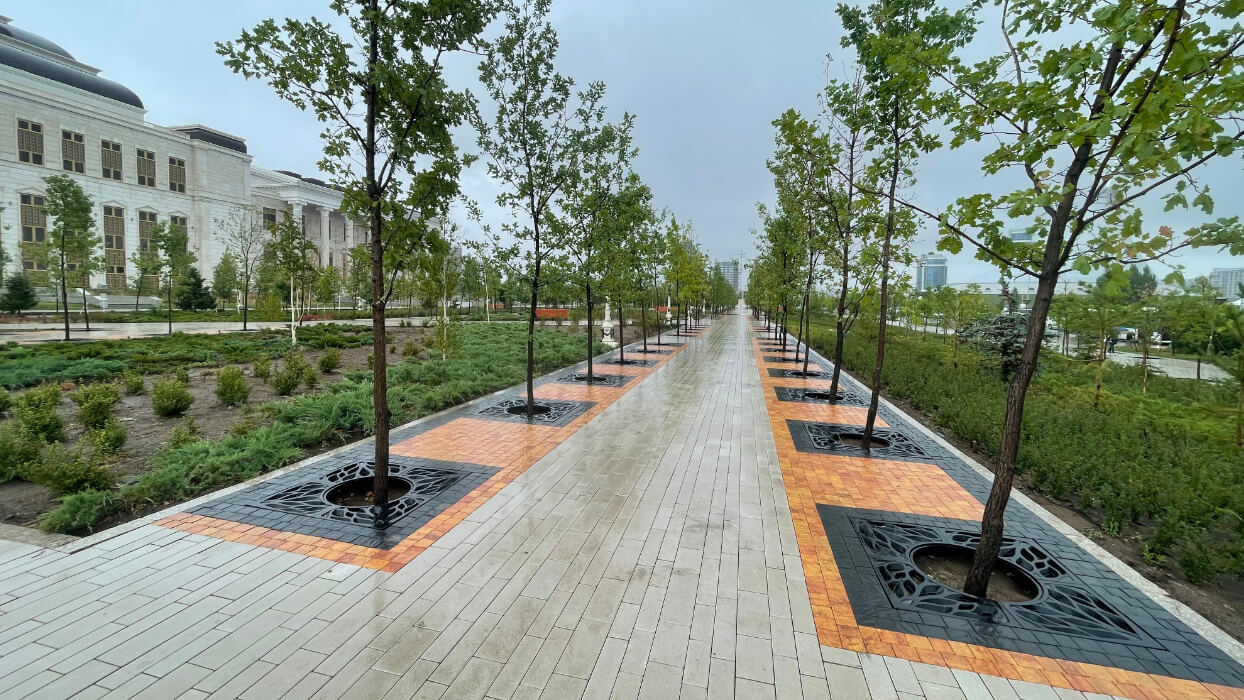 Приствольная решетка для дерева ZKING CRUST 1.2х1.2м Черная в Геленджике фото