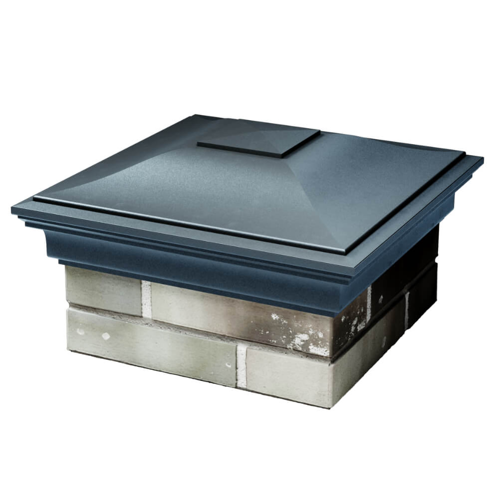 Колпак Zking Монблан Серый на столб 1.5х1.5 кирпича (385х385мм) в Геленджике фото