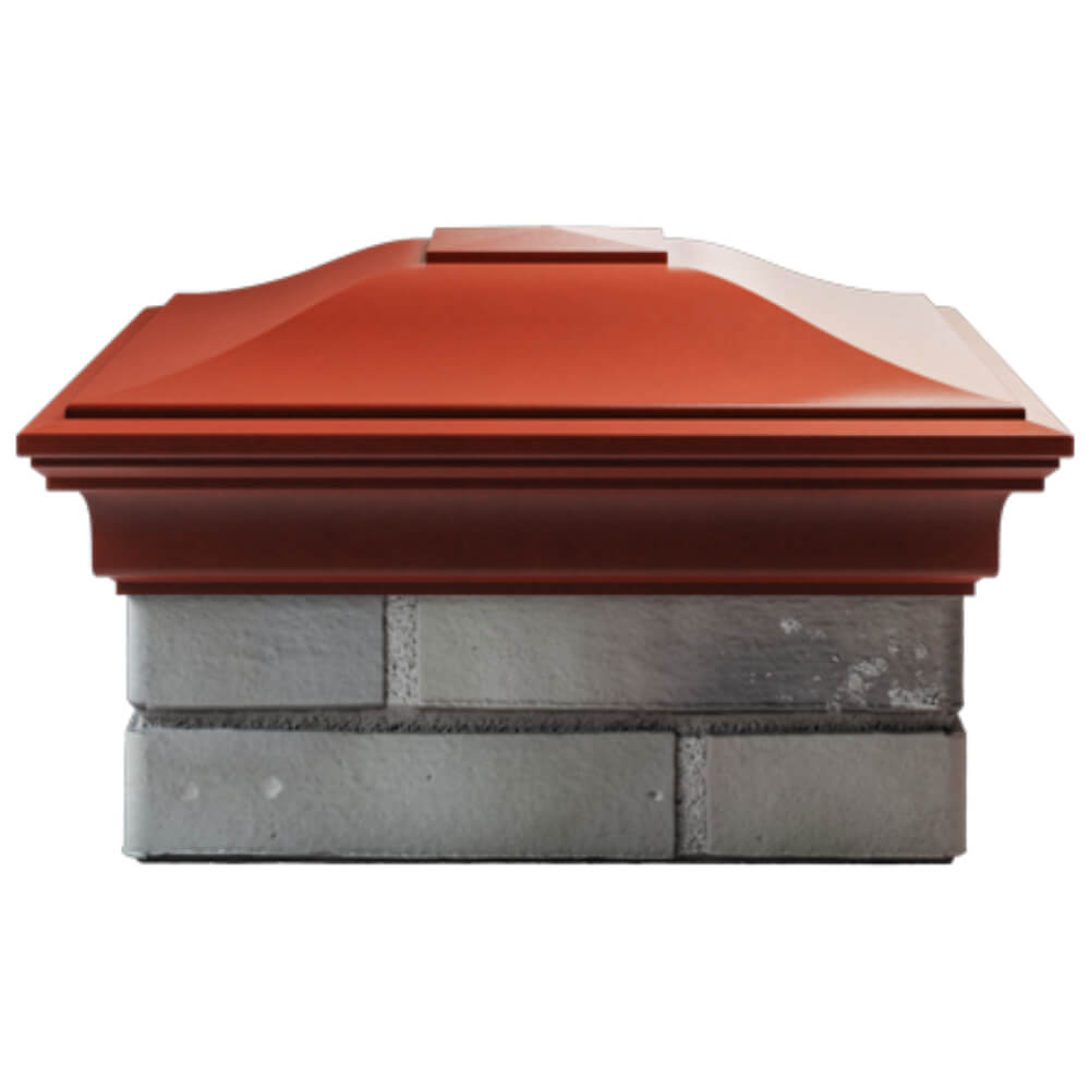 Колпак Zking Монблан Красный на столб 1.5х1.5 кирпича (385х385мм) Геленджик фото