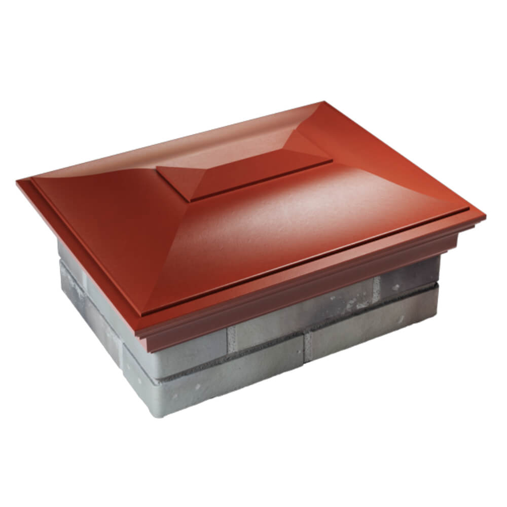 Колпак Zking Монблан Красный на столб 2х1.5 кирпича (515х385мм) Геленджик фото