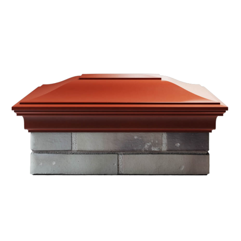 Колпак Zking Монблан Красный на столб 2х1.5 кирпича (515х385мм) в Геленджике фото