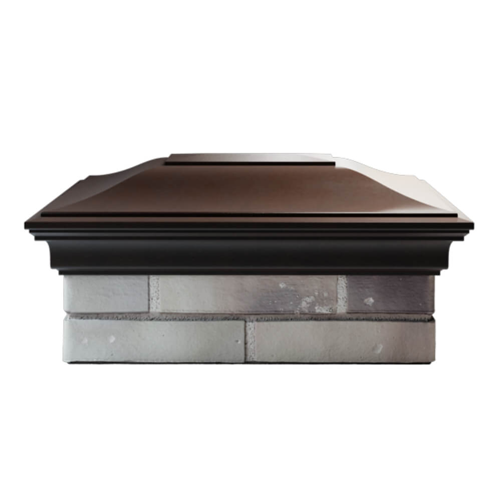 Колпак Zking Монблан Коричневый на столб 2х1.5 кирпича (515х385мм) в Геленджике фото