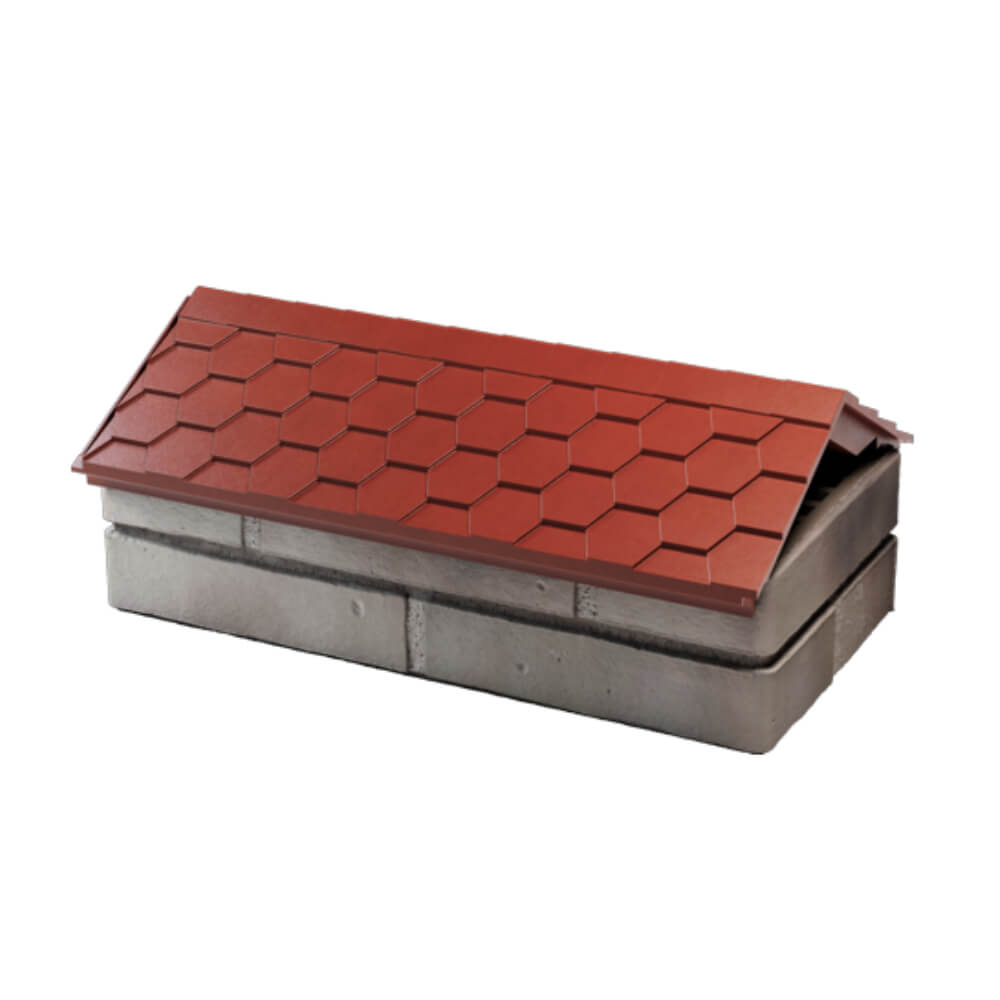 Парапет Zking Эверест Красный с посадкой на 1 кирпич (200/225/255мм) в Геленджике фото