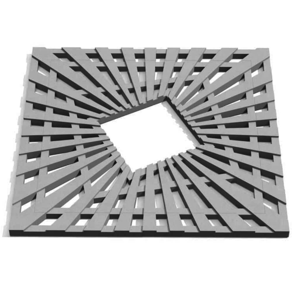 Приствольная решетка для дерева ZKING ATMOSPHERE 1.2х1.2м Серая Геленджик фото