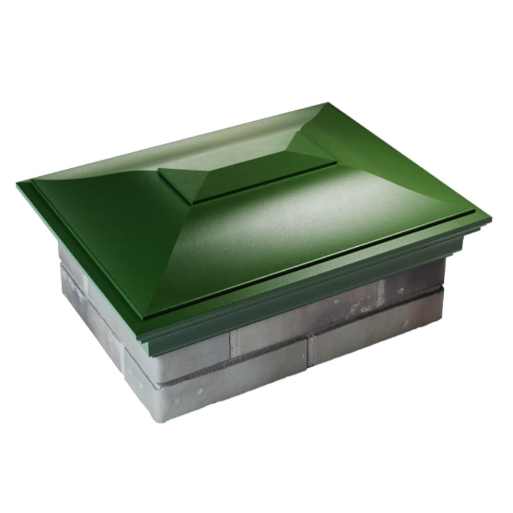 Колпак Zking Монблан Зеленый на столб 2х1.5 кирпича (515х385мм) Геленджик фото