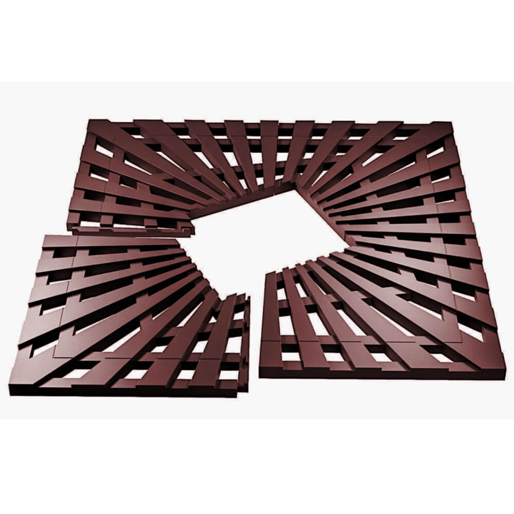 Приствольная решетка для дерева ZKING ATMOSPHERE 1.2х1.2м Коричневая в Геленджике фото