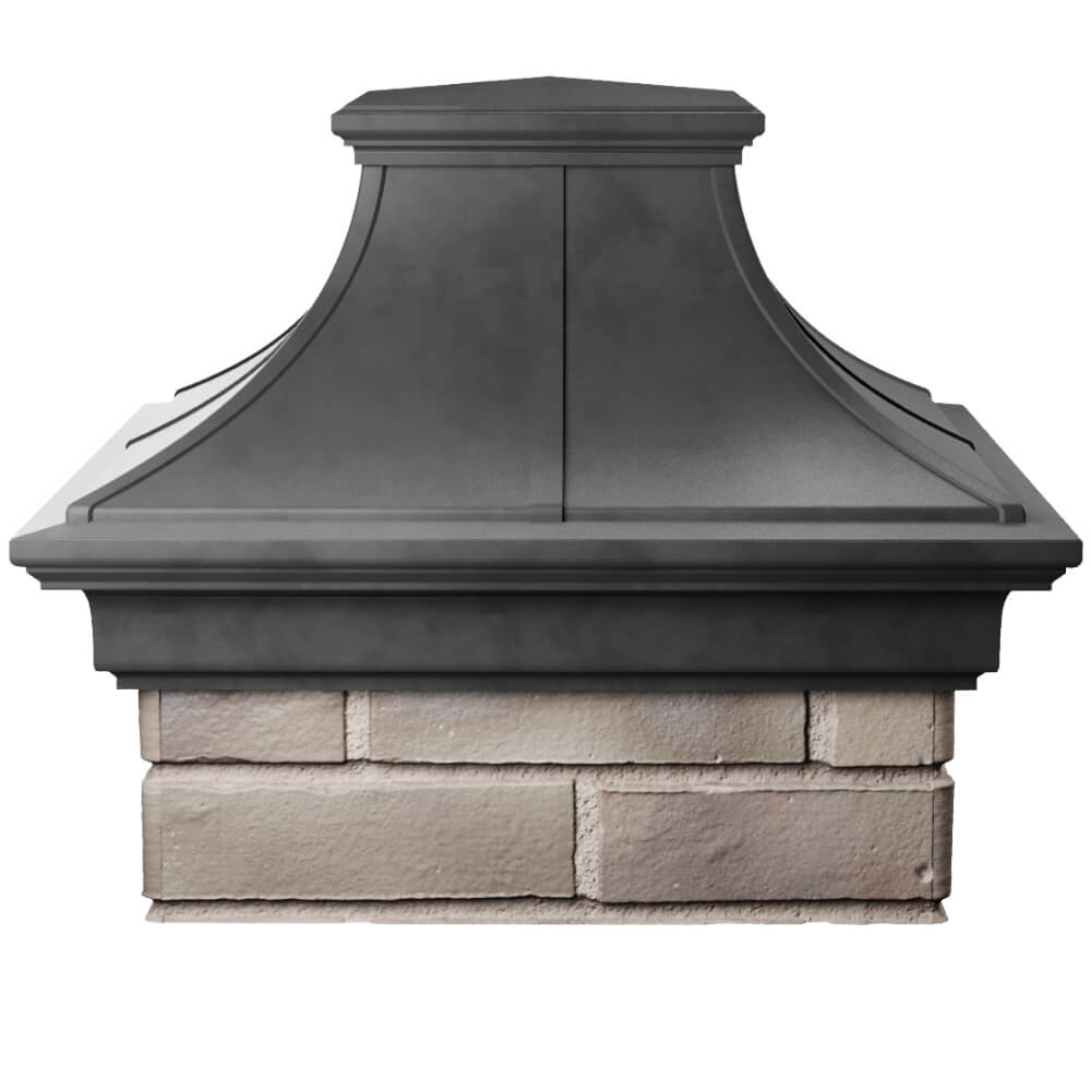 Колпак Zking Монблан Премиум Серый на столб 1.5х1.5 кирпича (385х385мм) Геленджик фото