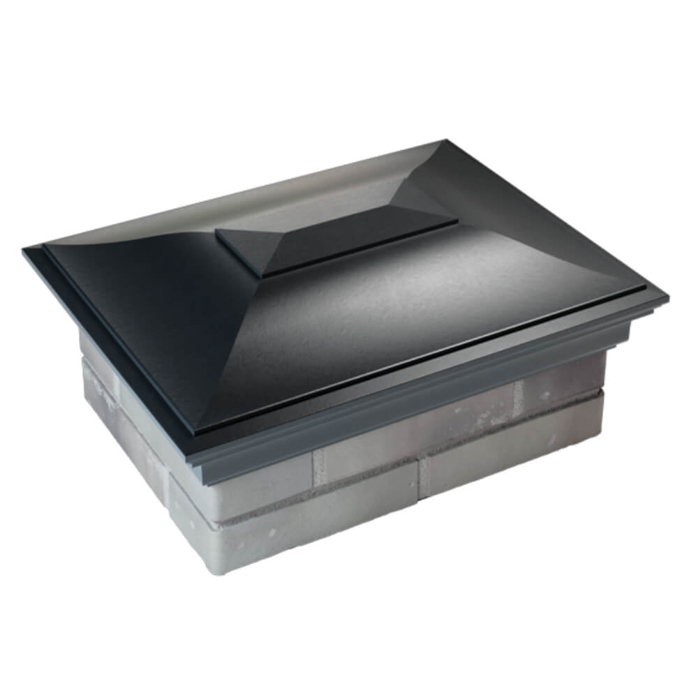 Колпак Zking Монблан Черный на столб 2х1.5 кирпича (515х385мм) Геленджик фото