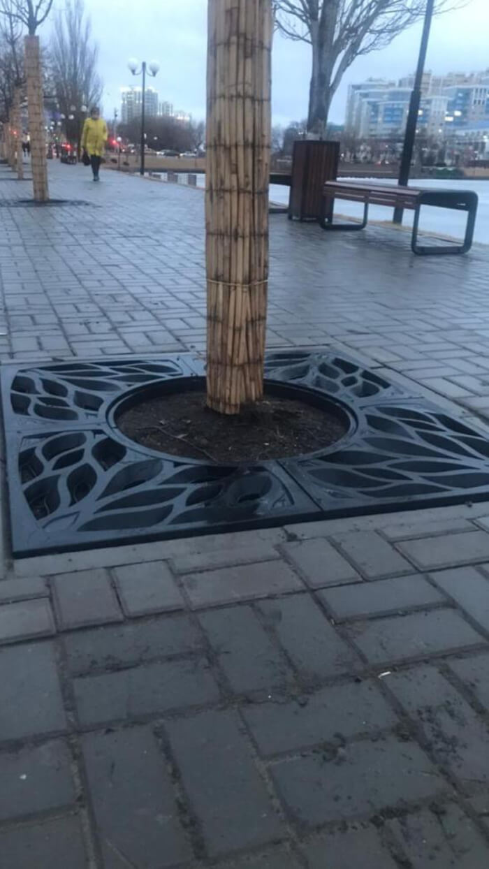 Приствольная решетка для дерева ZKING CRUST 1.2х1.2м Черная в Геленджике фото