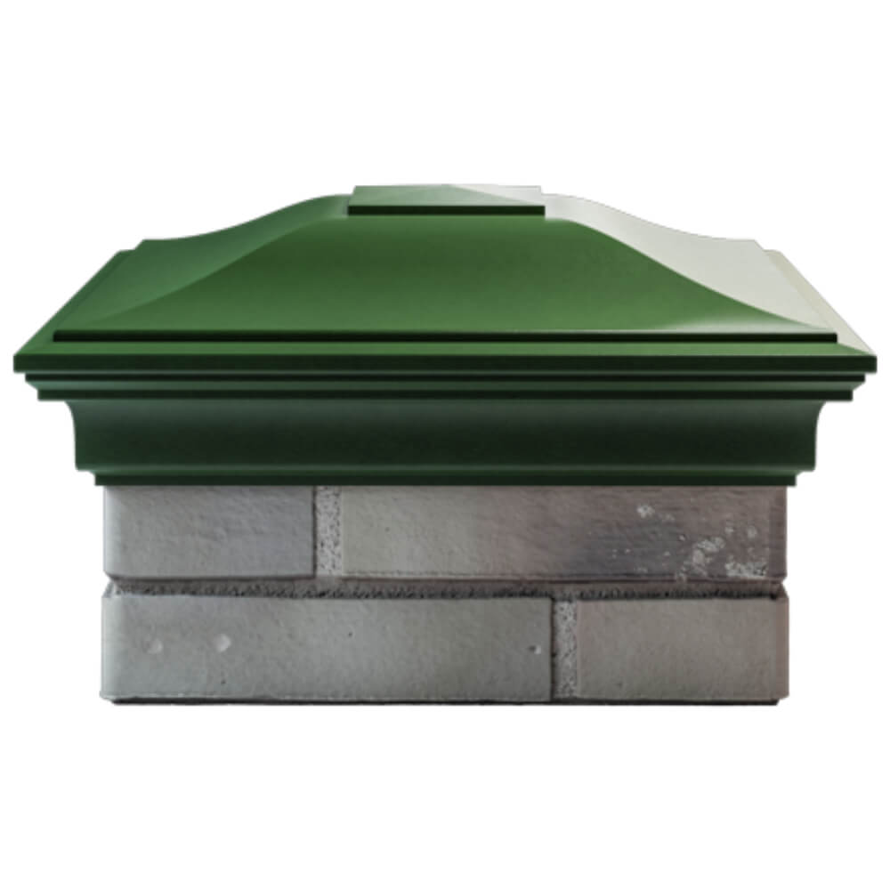 Колпак Zking Монблан Зеленый на столб 1.5х1.5 кирпича (385х385мм) Геленджик фото