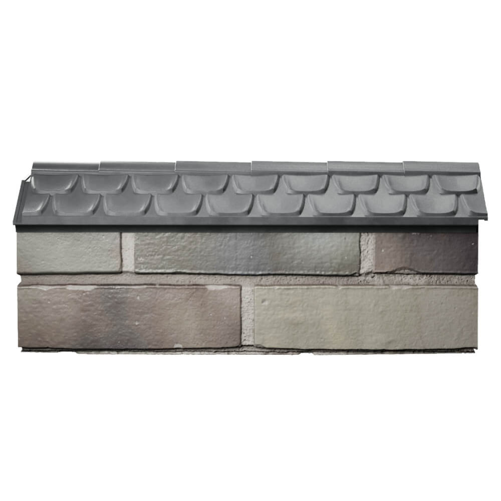 Парапет Zking Эльбрус Серый с посадкой на 0.5 кирпича (130мм) в Геленджике фото