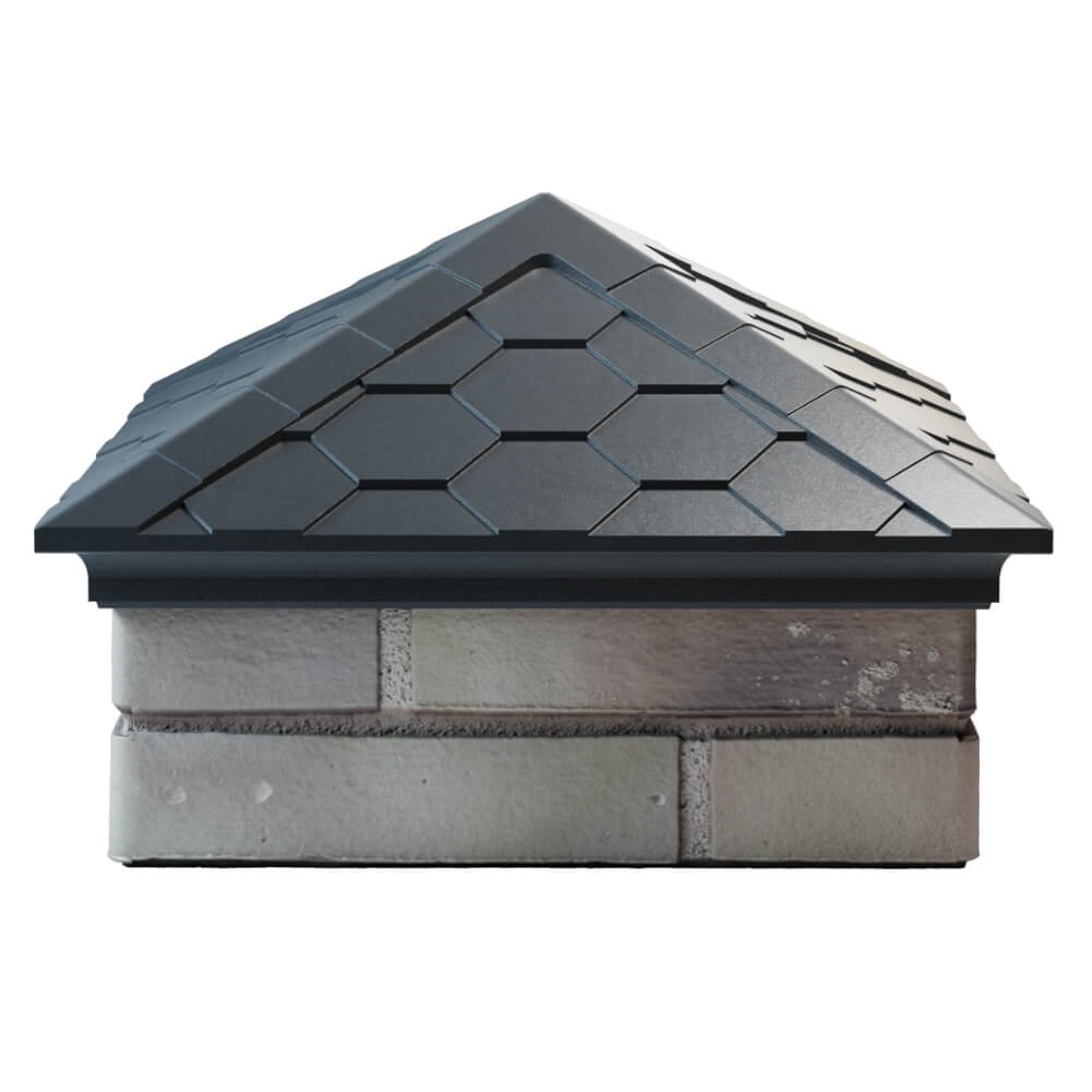 Колпак Zking Эверест Серый на столб 1.5х1.5 кирпича (390х390мм) Геленджик фото