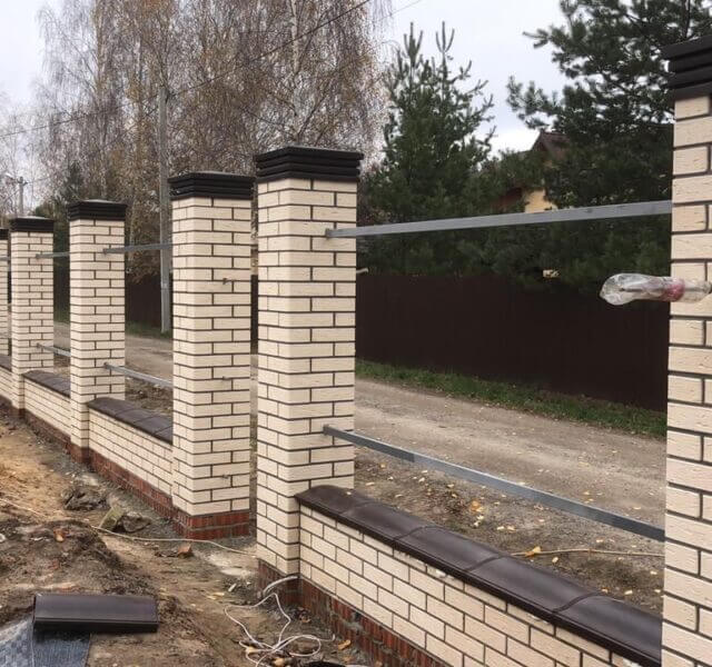 Колпак Zking Бона ХайТек Коричневый на столб 1.5х1.5 кирпича (385х385мм) в Геленджике фото