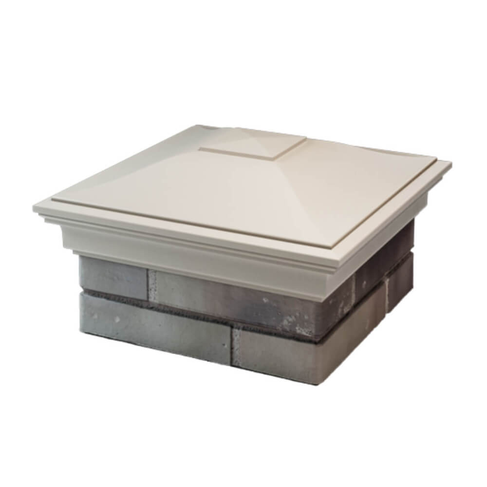 Колпак Zking Монблан Бежевый на столб 1.5х1.5 еврокирпича 0.7НФ (355х355мм) в Геленджике фото