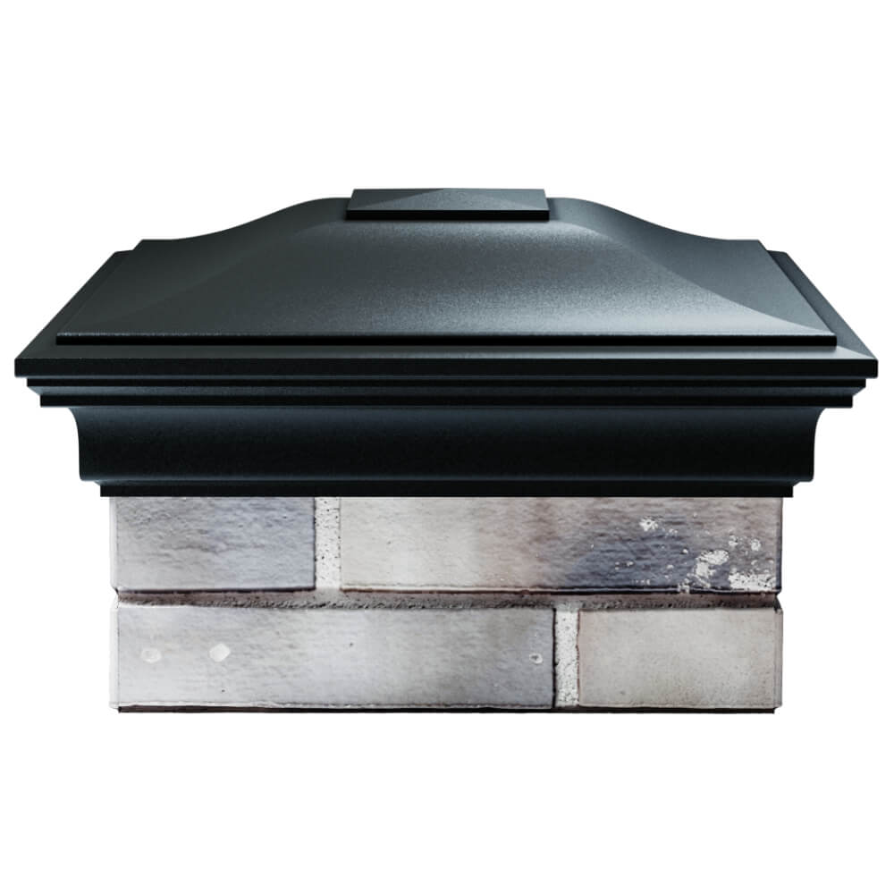 Колпак Zking Монблан Черный на столб 1.5х1.5 кирпича (385х385мм) Геленджик фото