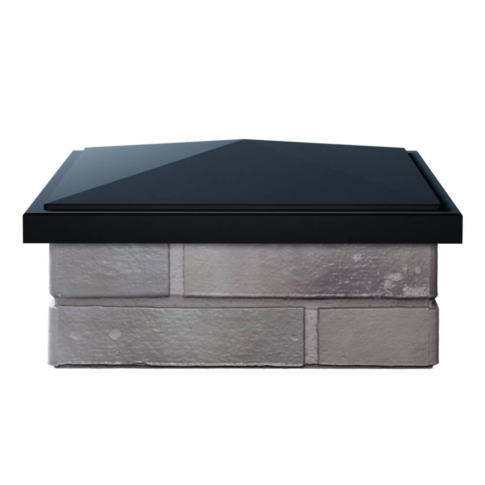 Колпак Zking БонаМоно Черный на столб 1.5х1.5 кирпича (385х385, 400х400мм) Геленджик фото