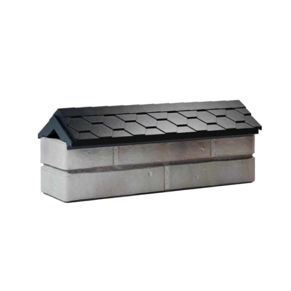 Парапет Zking Эверест Черный с посадкой на 0.5 кирпича (130мм) Геленджик фото