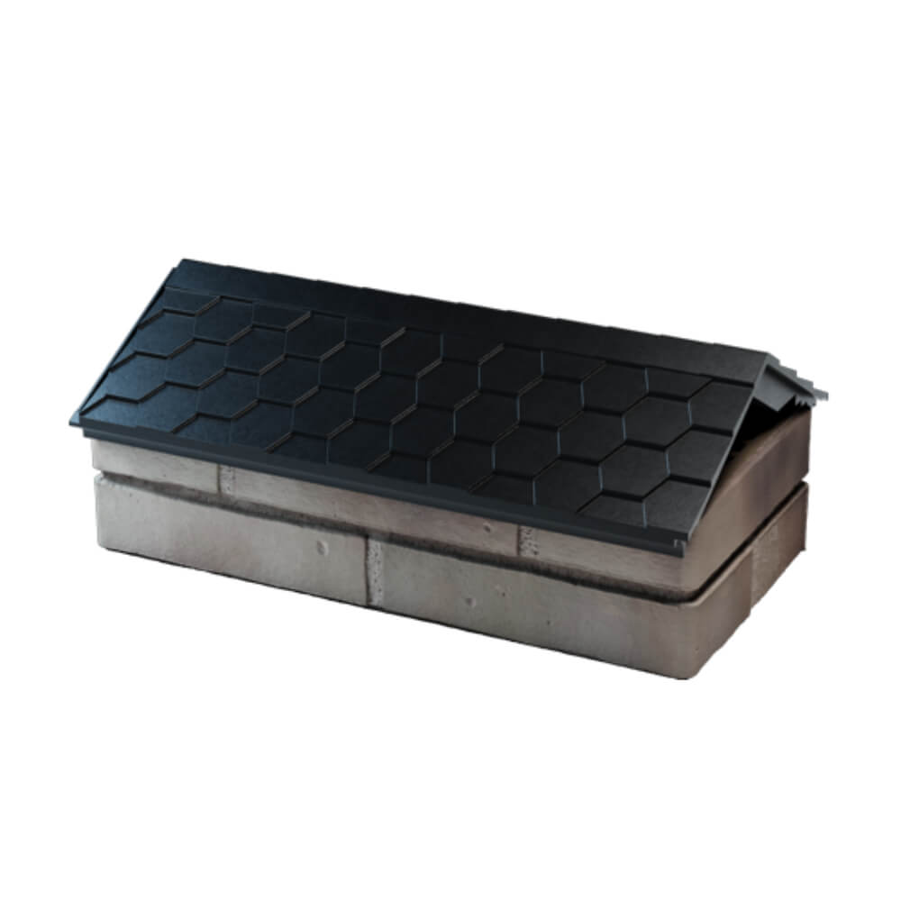 Парапет Zking Эверест Черный с посадкой на 1 кирпич (200/225/255мм) в Геленджике фото