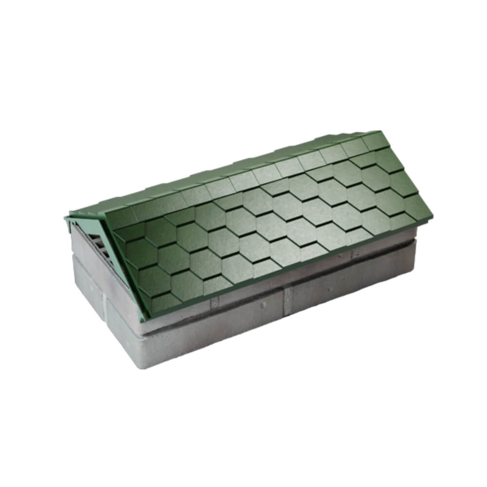 Парапет Zking Эверест Зеленый с посадкой на 1 кирпич (200/225/255мм) в Геленджике фото