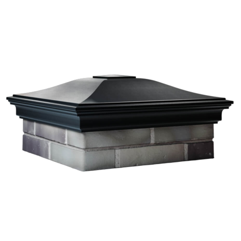 Колпак Zking Монблан Черный на столб 2х2 кирпича (515х515мм) в Геленджике фото