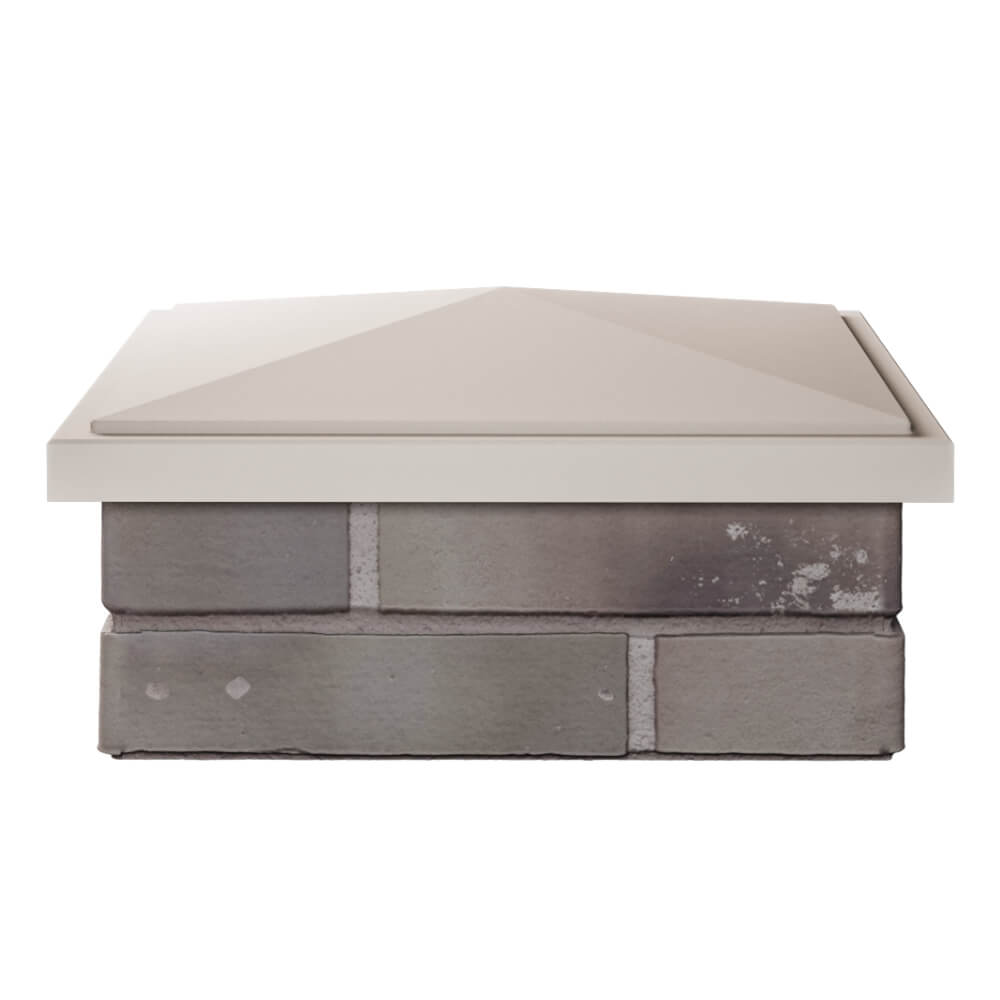 Колпак Zking БонаМоно Бежевый на столб 1.5х1.5 кирпича (385х385, 400х400мм) Геленджик фото