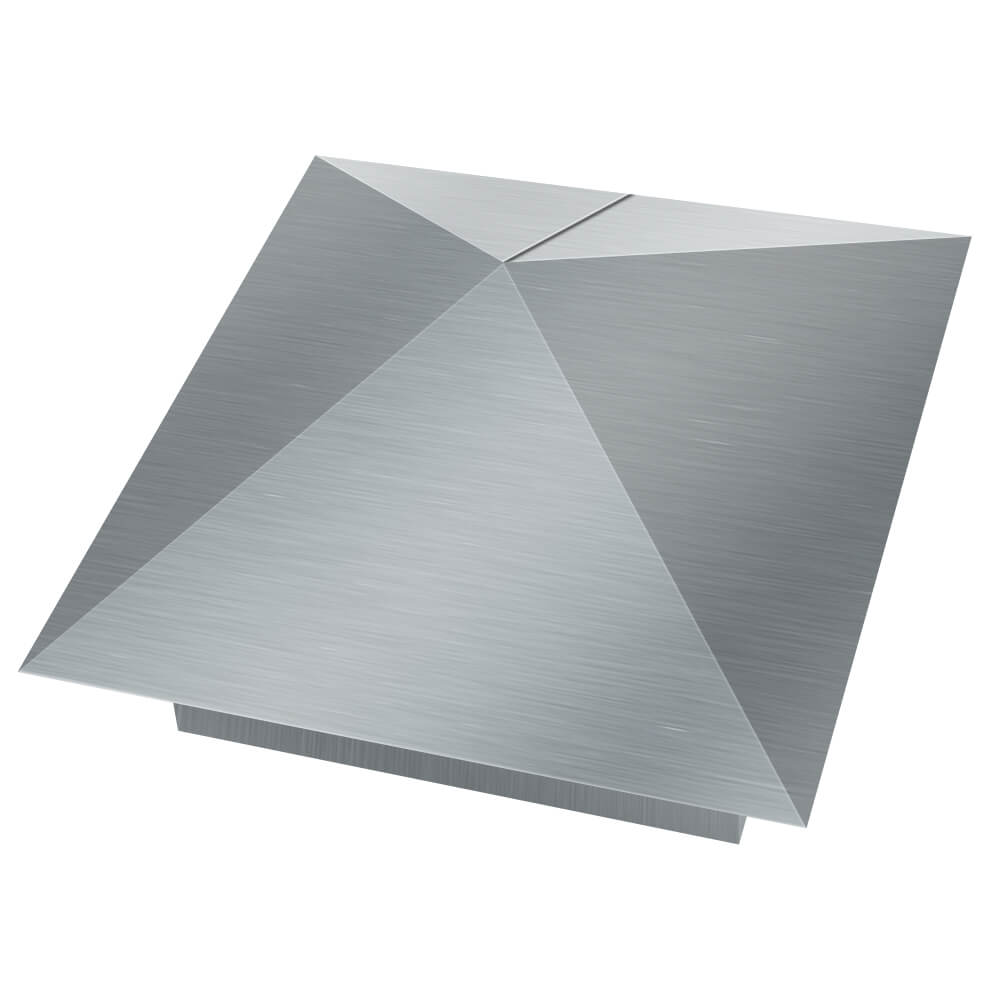 Колпак металлический 380х380мм оцинкованный заборный Геленджик фото