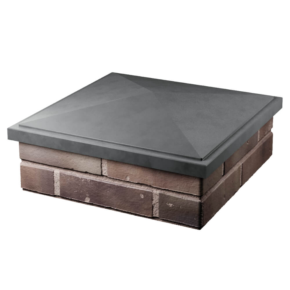 Колпак Zking БонаМоно Серый на столб 2х2 кирпича (515х515, 530х530мм) в Геленджике фото