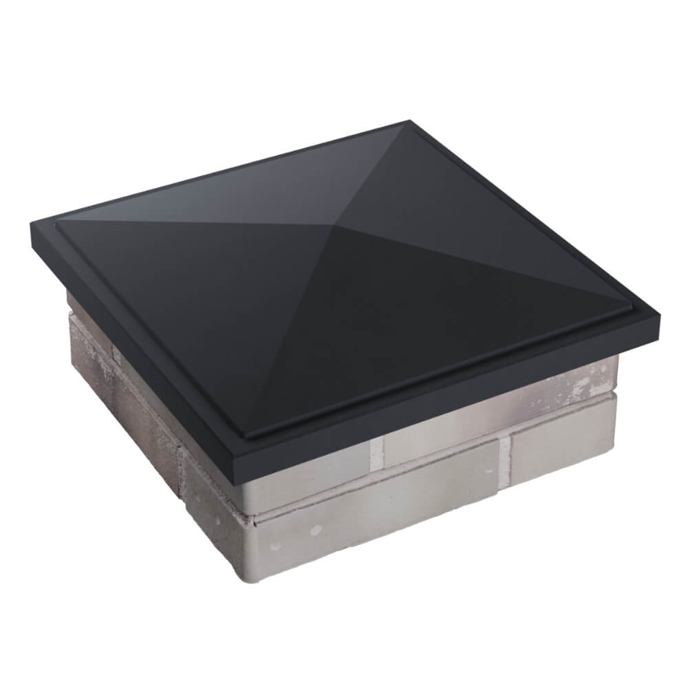 Колпак Zking БонаМоно Серый на столб 1.5х1.5 кирпича (385х385, 400х400мм) в Геленджике фото