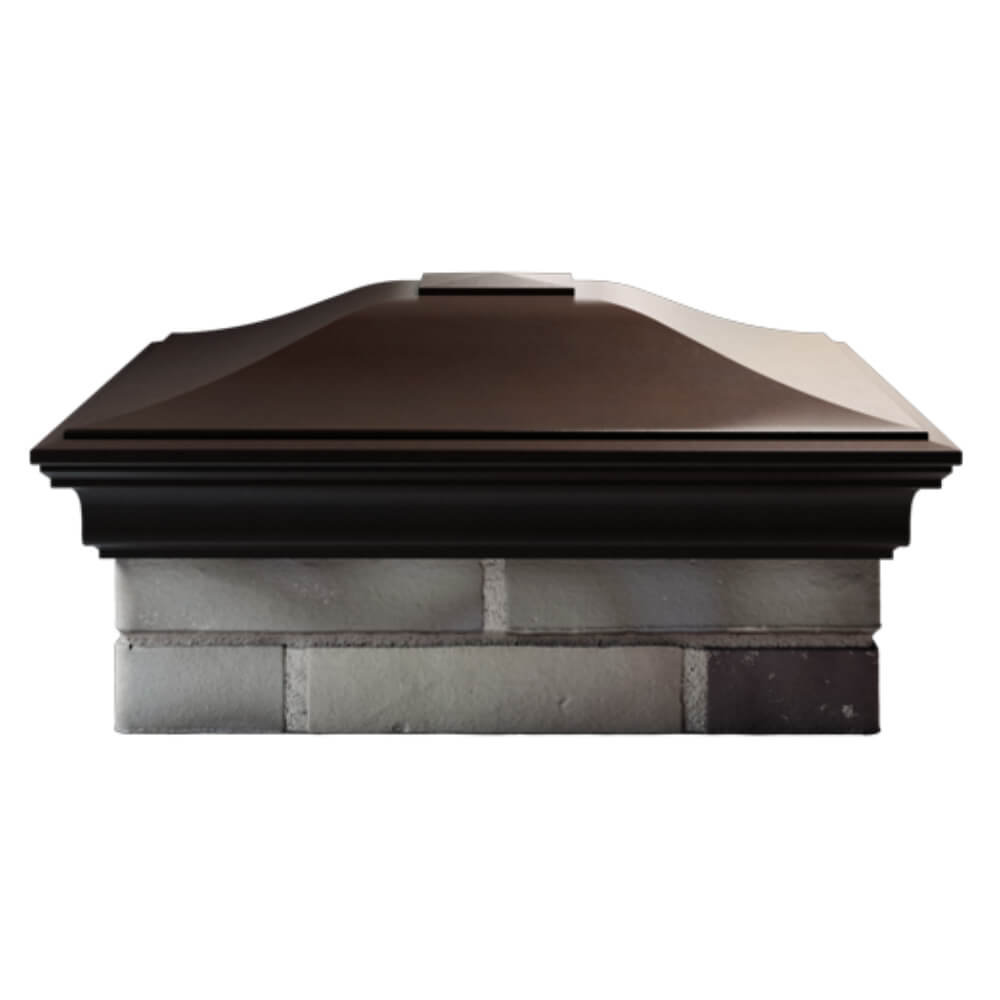 Колпак Zking Монблан Коричневый на столб 2х2 кирпича (515х515мм) в Геленджике фото