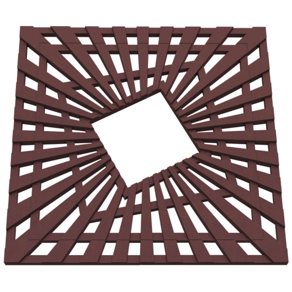 Приствольная решетка для дерева ZKING ATMOSPHERE 1.2х1.2м Коричневая в Геленджике фото