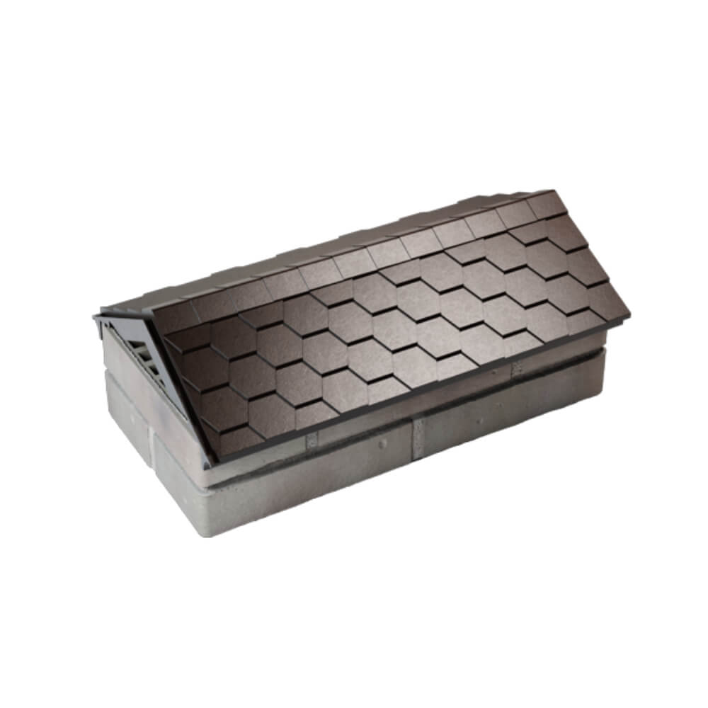 Парапет Zking Эверест Коричневый с посадкой на 1 кирпич (200/225/255мм) в Геленджике фото