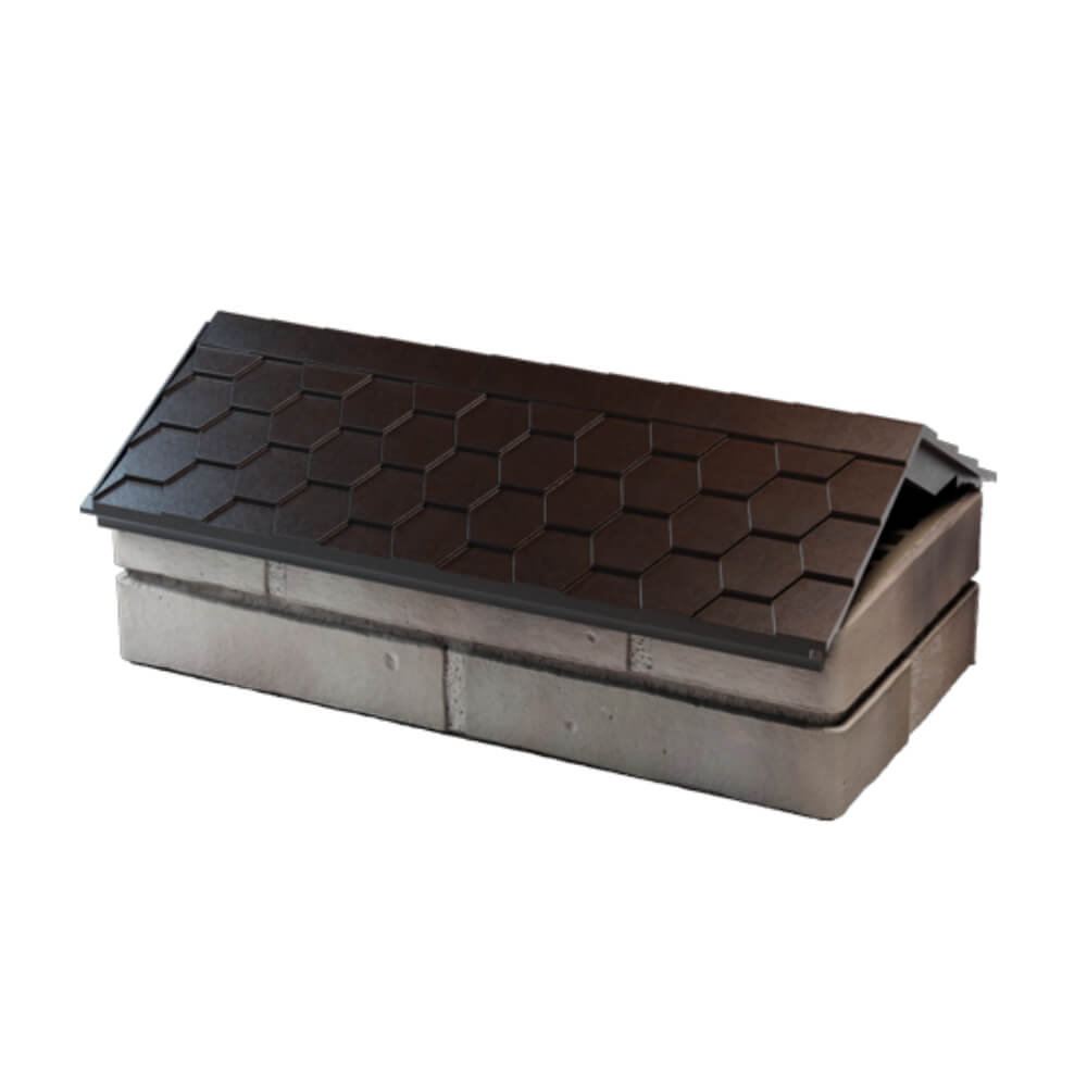 Парапет Zking Эверест Коричневый с посадкой на 1 кирпич (200/225/255мм) в Геленджике фото