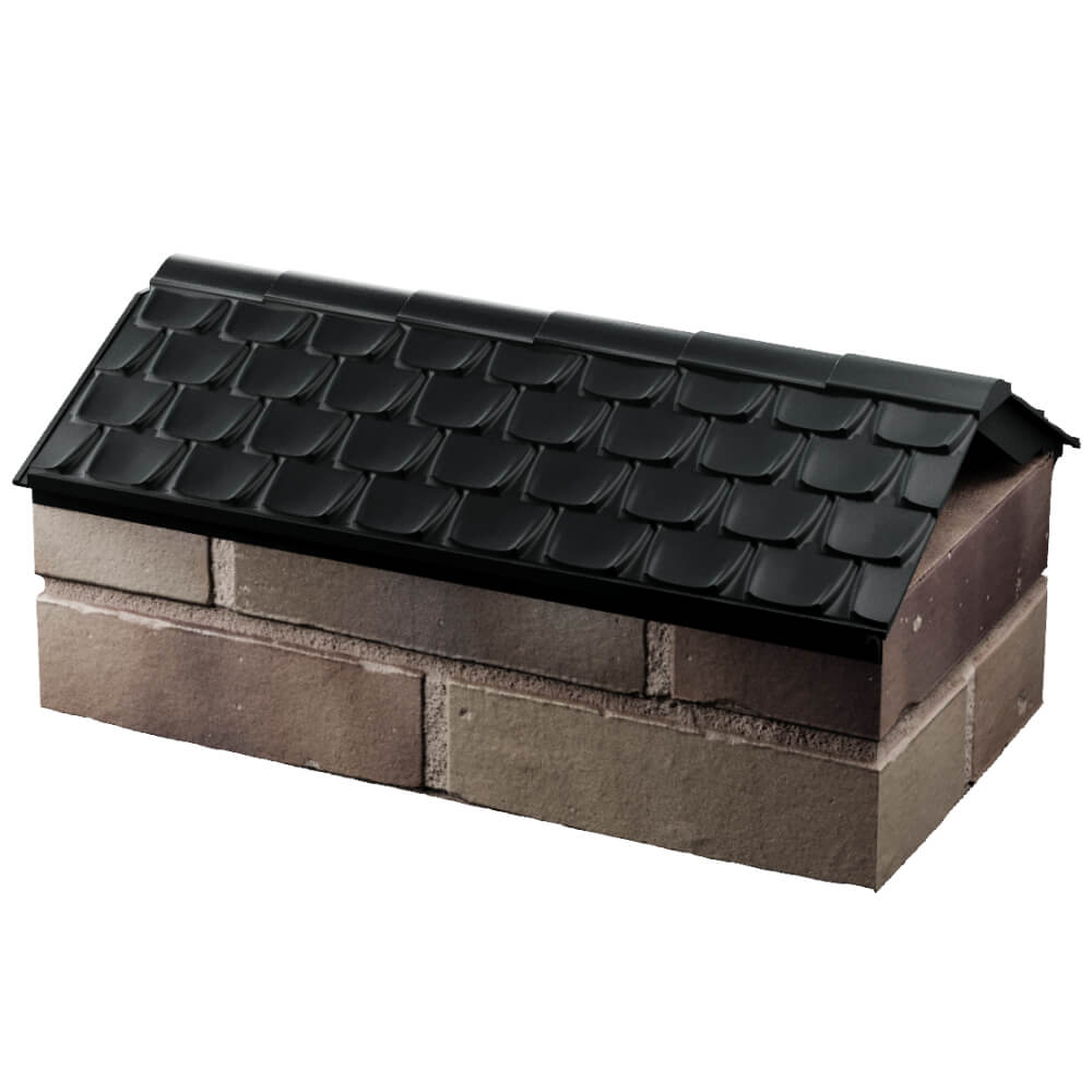 Парапет Zking Эльбрус Черный с посадкой на 1 кирпич (255мм) в Геленджике фото