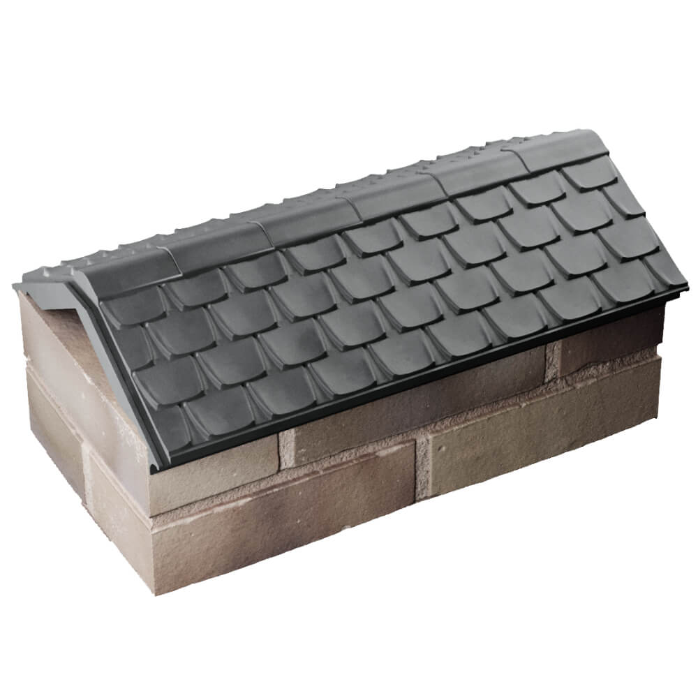 Парапет Zking Эльбрус Серый с посадкой на 1 кирпич (255мм) в Геленджике фото