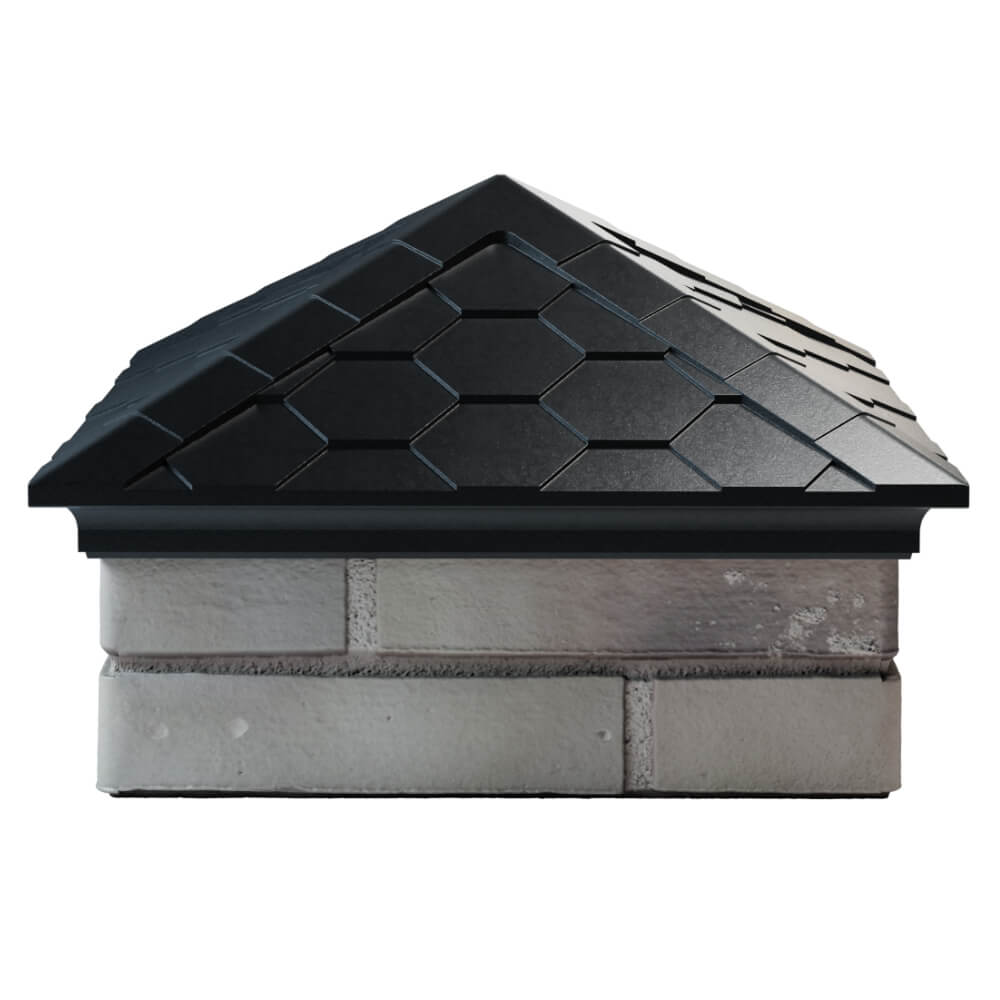 Колпак Zking Эверест Черный на столб 1.5х1.5 кирпича (390х390мм) Геленджик фото