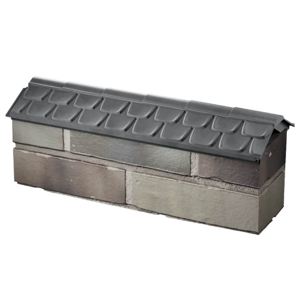 Парапет Zking Эльбрус Серый с посадкой на 0.5 кирпича (130мм) в Геленджике фото