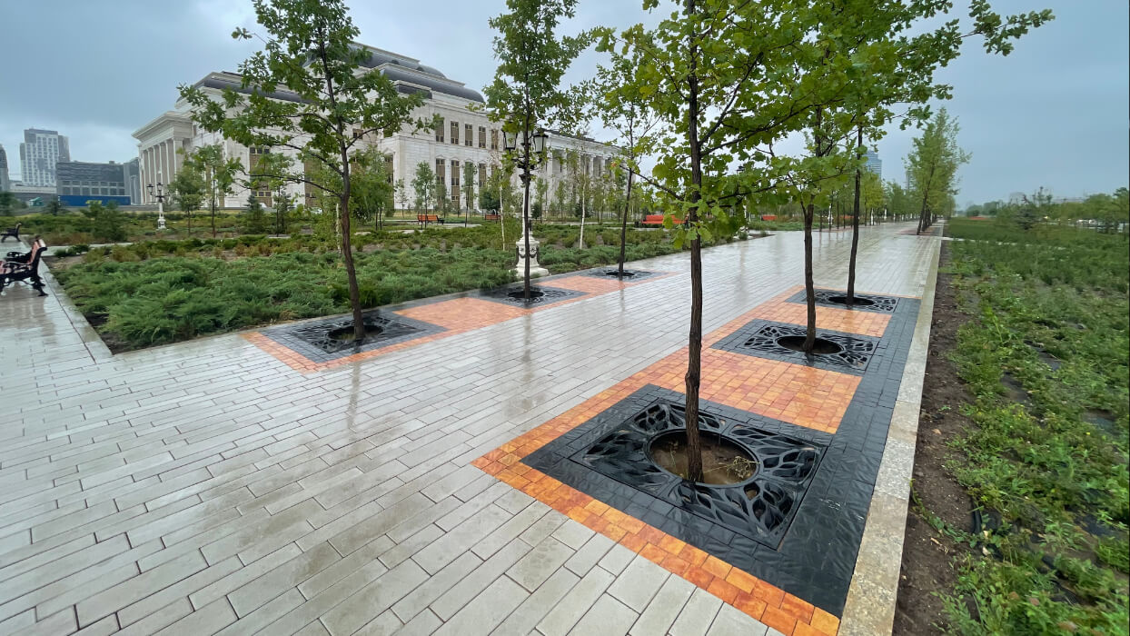 Приствольная решетка для дерева ZKING CRUST 1.2х1.2м Черная в Геленджике фото