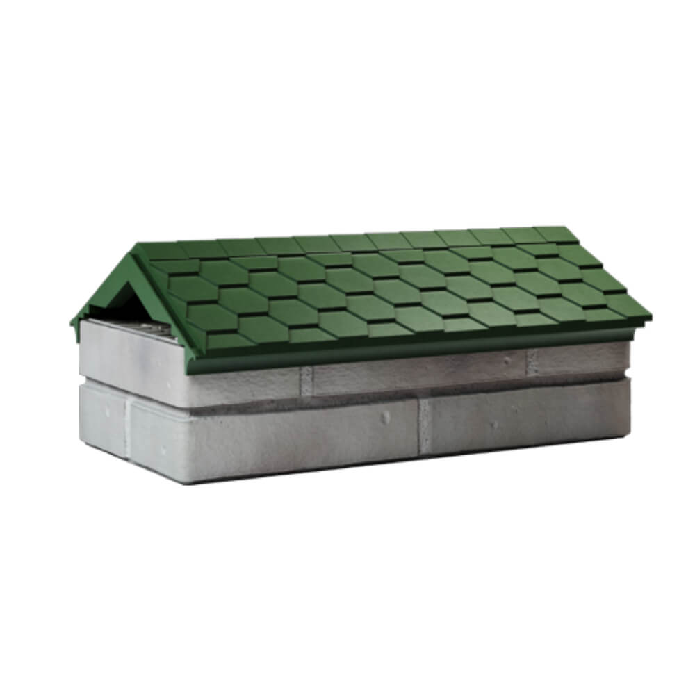 Парапет Zking Эверест Зеленый с посадкой на 1 кирпич (200/225/255мм) Геленджик фото