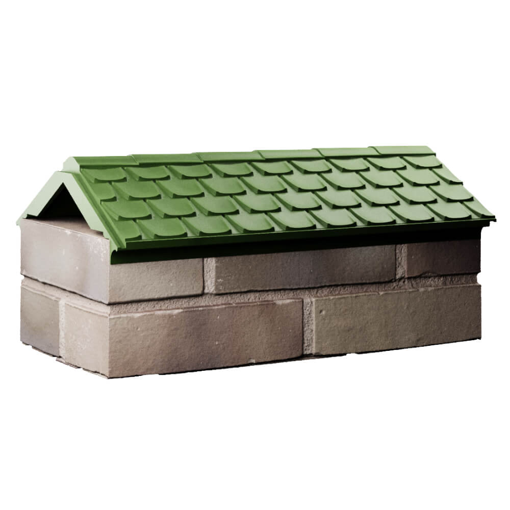 Парапет Zking Эльбрус Зеленый с посадкой на 1 кирпич (255мм) Геленджик фото