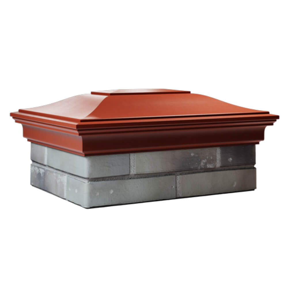 Колпак Zking Монблан Красный на столб 2х1.5 кирпича (515х385мм) в Геленджике фото