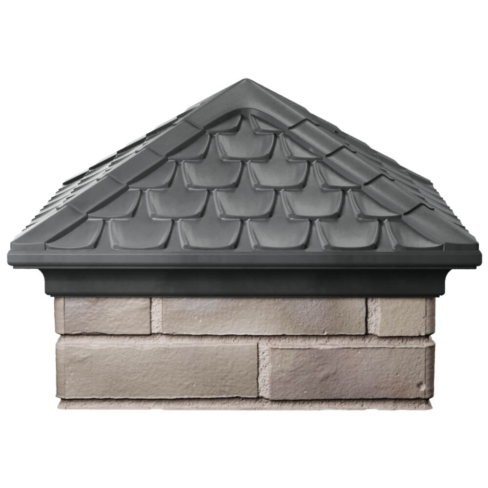 Колпак Zking Эльбрус Серый на столб 1.5х1.5 кирпича (385х385мм) Геленджик фото