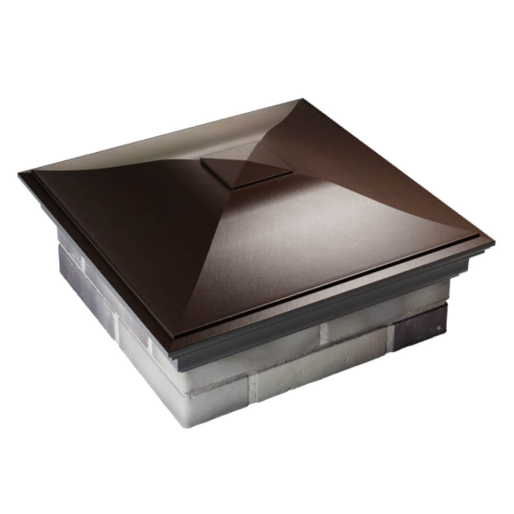 Колпак Zking Монблан Коричневый на столб 2х2 кирпича (515х515мм) Геленджик фото