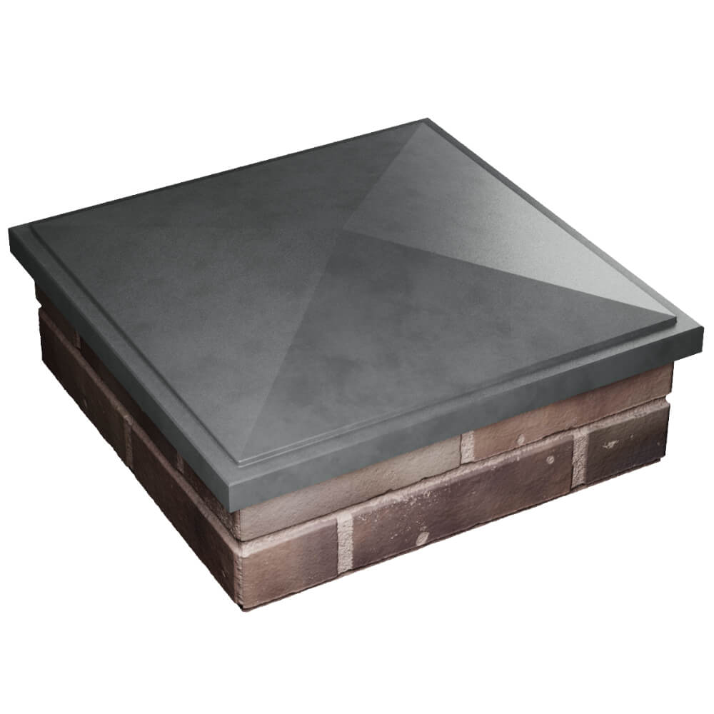 Колпак Zking БонаМоно Серый на столб 2х2 кирпича (515х515, 530х530мм) в Геленджике фото