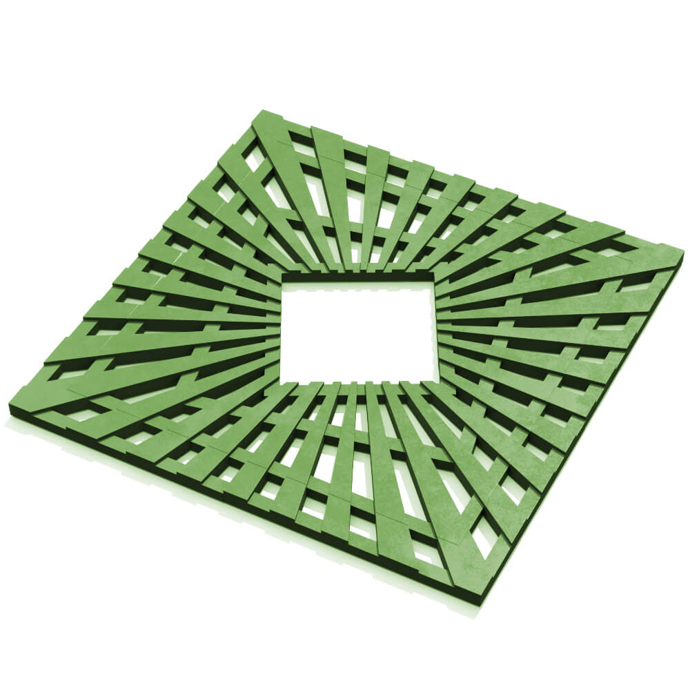 Приствольная решетка для дерева ZKING ATMOSPHERE 1.2х1.2м Зеленая в Геленджике фото