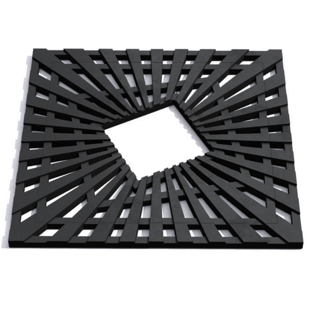 Приствольная решетка для дерева ZKING ATMOSPHERE 1.2х1.2м Черная Геленджик фото