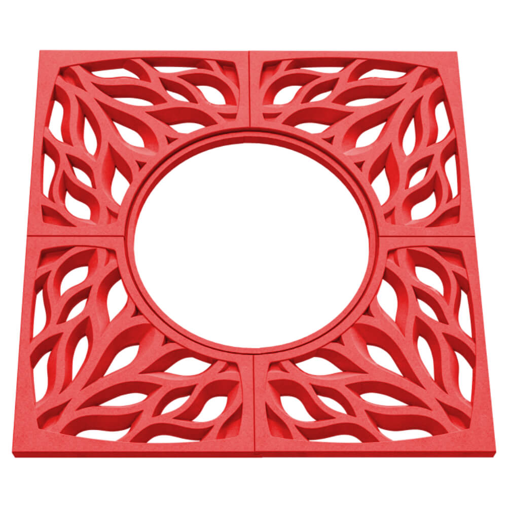 Приствольная решетка для дерева ZKING CRUST 1.2х1.2м Красная в Геленджике фото