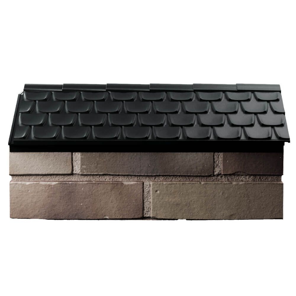 Парапет Zking Эльбрус Черный с посадкой на 1 кирпич (255мм) в Геленджике фото