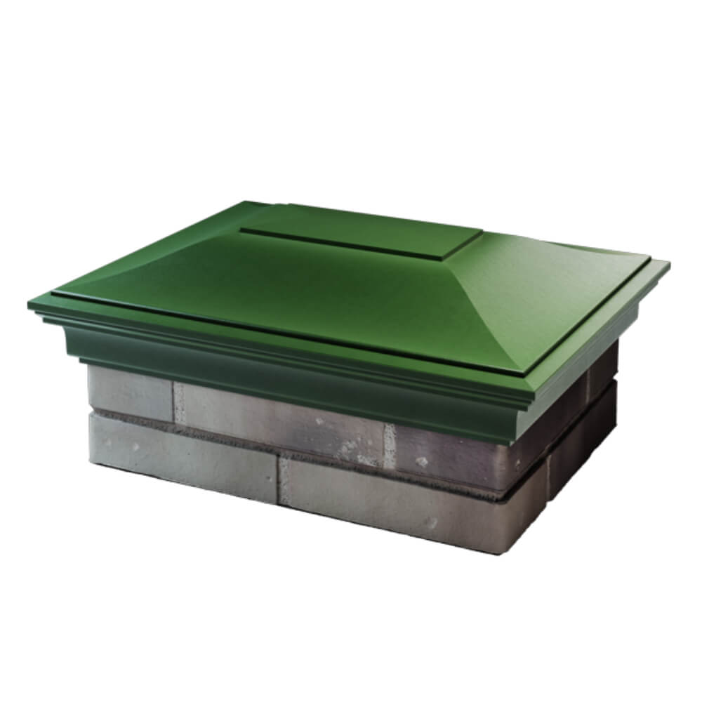 Колпак Zking Монблан Зеленый на столб 2х1.5 кирпича (515х385мм) в Геленджике фото